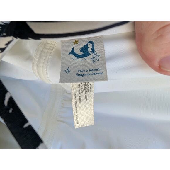 Anthropologie Mermaid Women's Tropical Palm Tree One Piece Swimsuit S/P Coastal - Picture 5 of 6